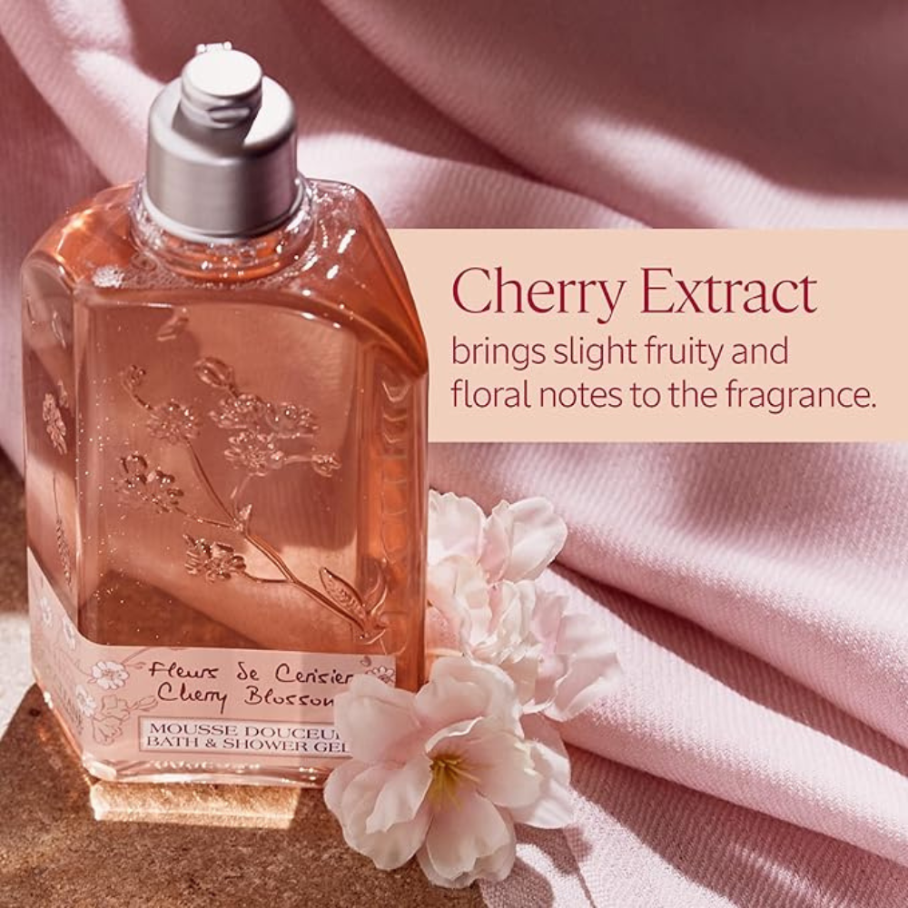 L'Occitane Cerisier Litchi Cherry Blossom Shower Gel 250mL