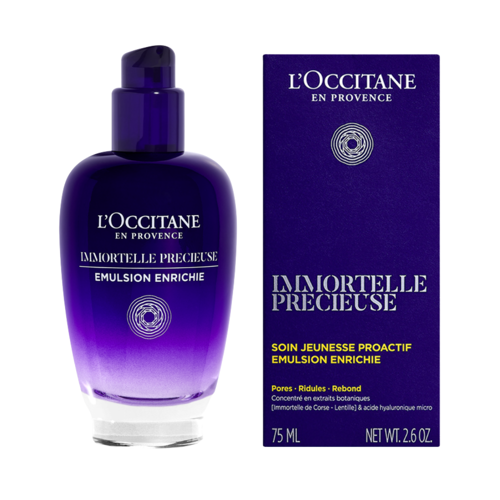 L'Occitane Immortelle Precious Protective Youth Skincare Enriched Emulsion 75mL