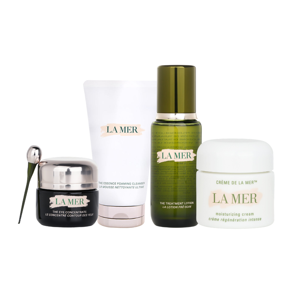 La Mer The Arrive Hydrated Collection 4 Piece Travel Exclusive Gift Set Green