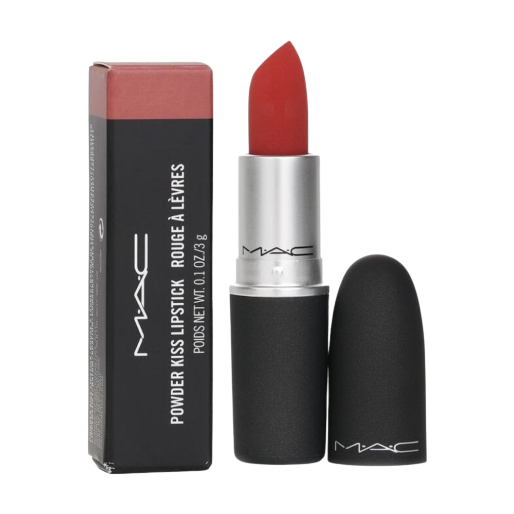 MAC Powder Kiss Lipstick Twin Pack 2x3g - Devoted To Chilli