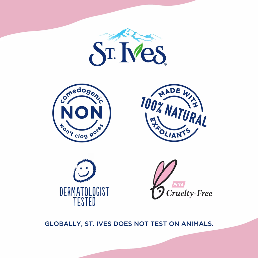 6 x St Ives Gentle Smoothing Rose Water & Aloe Vera Scrub 150mL