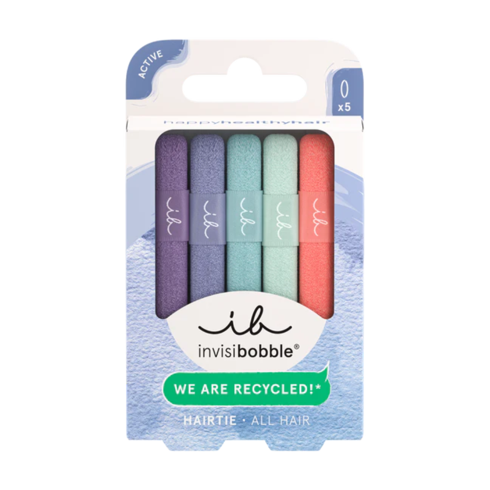 Invisibobble Active Workout Hair Ties 5 Pack - Pastel Dream
