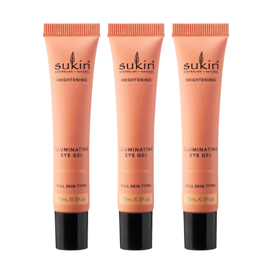 3 x Sukin Brightening Illuminating Eye Gel 15mL