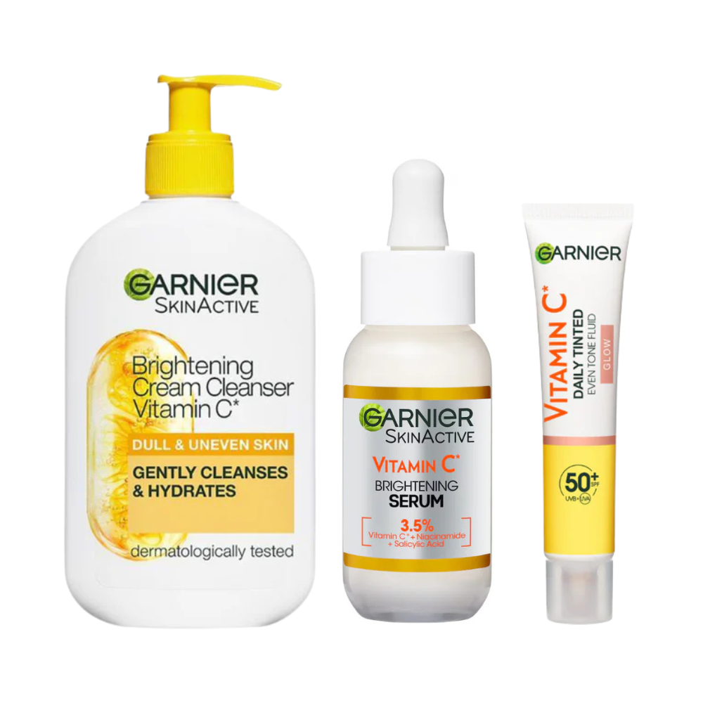 Garnier Vitamin C Brighening 3 Piece Routine Set