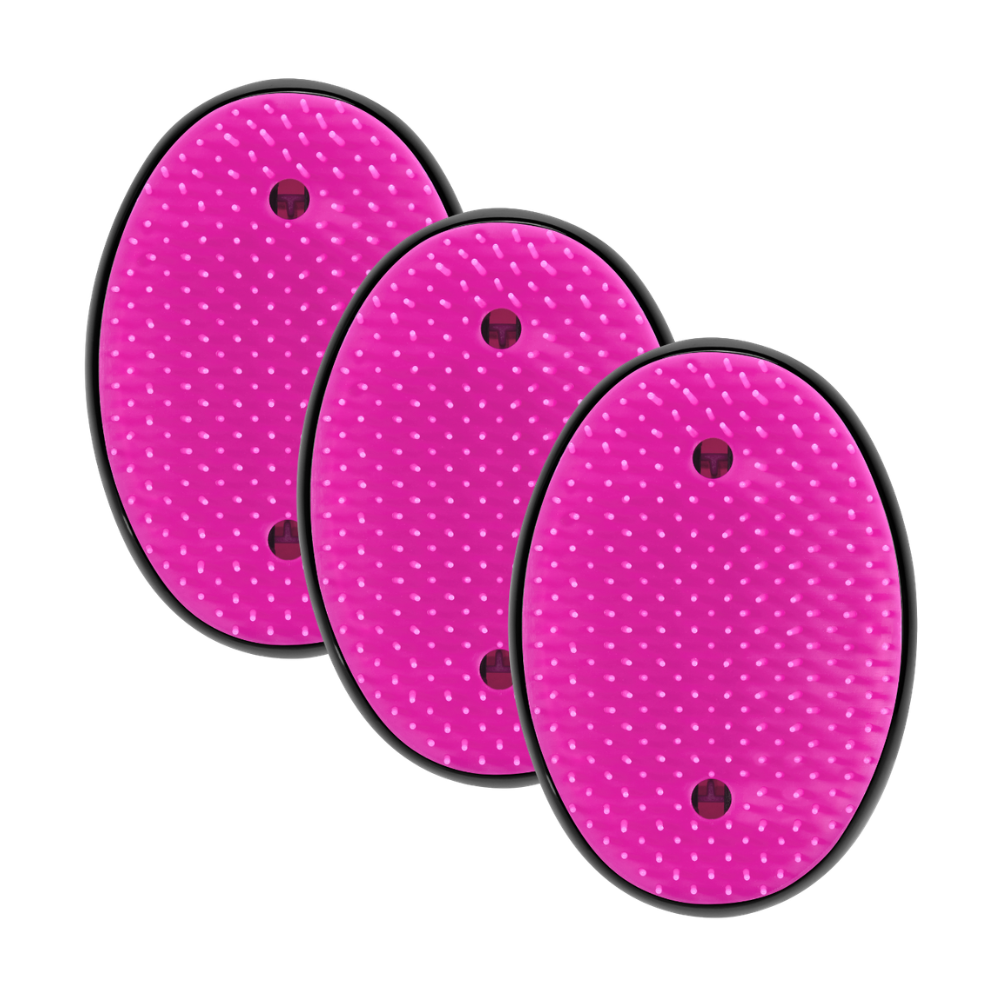 3 x Lady Jayne Don't Get In A Tangle Smooth & Sleek Detangling Hair Brush Short-Medium Hair