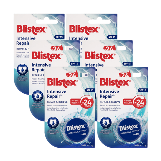 6 x Blistex Intensive Repair SPF15 Lip Balm 7g
