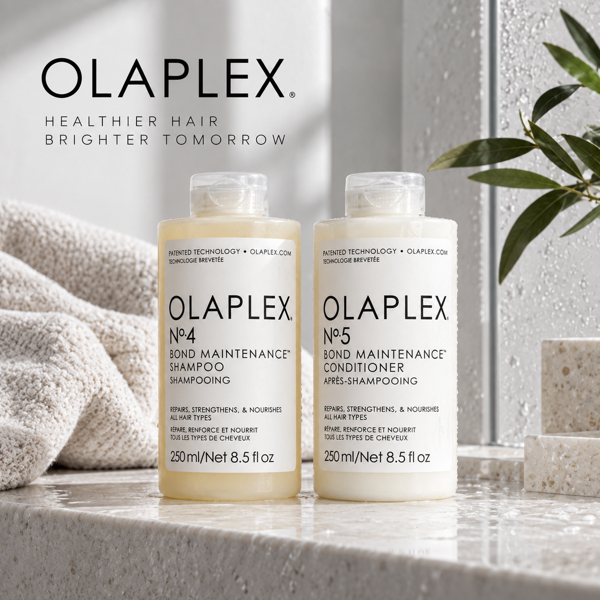 Olaplex Bond Maintenance No.4 Shampoo & No.5 Conditioner 250mL Duo