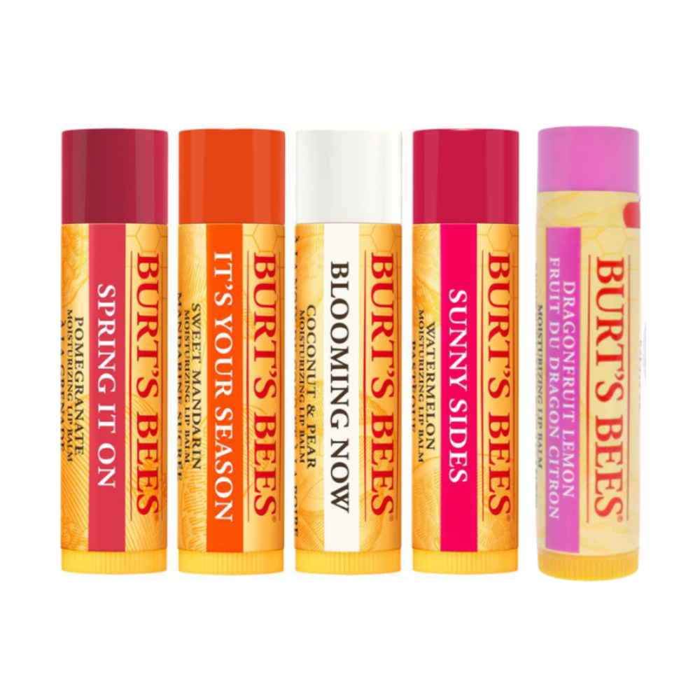 Burt's Bees Spring It On Essentials Lip Balm 5 Piece Set