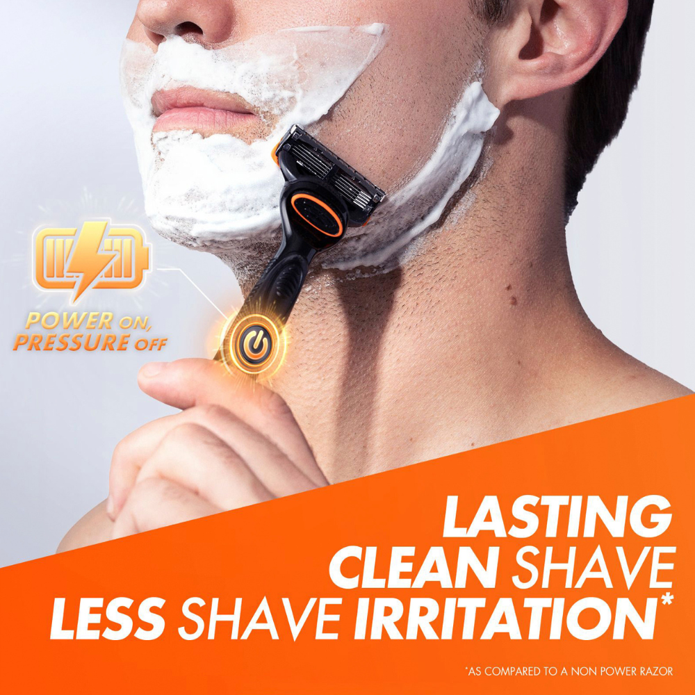 Gillette Fusion5 Sensitive Razor Handle + 2 Refill Blades