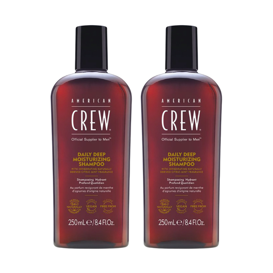 2 x American Crew Daily Deep Moisturizing Shampoo 250mL