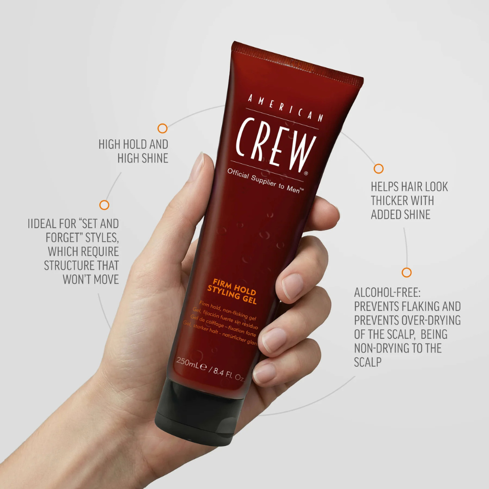 2 x American Crew Firm Hold Styling Gel 250mL