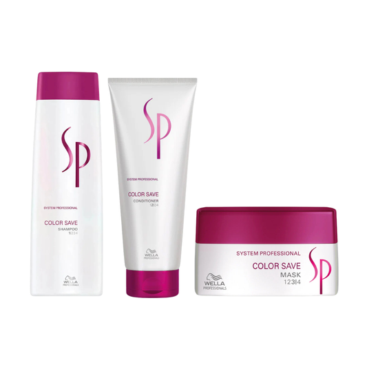 Wella System Professional Color Save Shampoo, Conditioner & Mask Trio