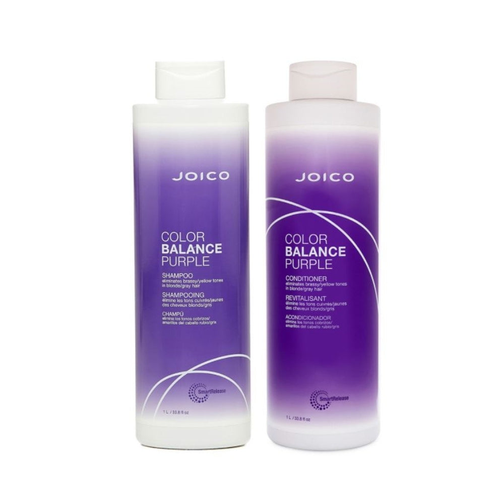 Joico Color Balance Purple Shampoo & Conditioner 1 Litre Duo