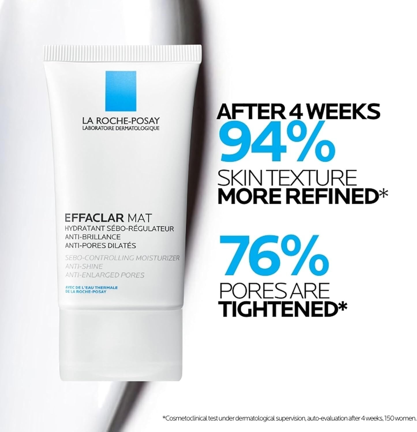 2 x La Roche Posay Effaclar Mat Daily Moisturiser for Oily Skin 40mL