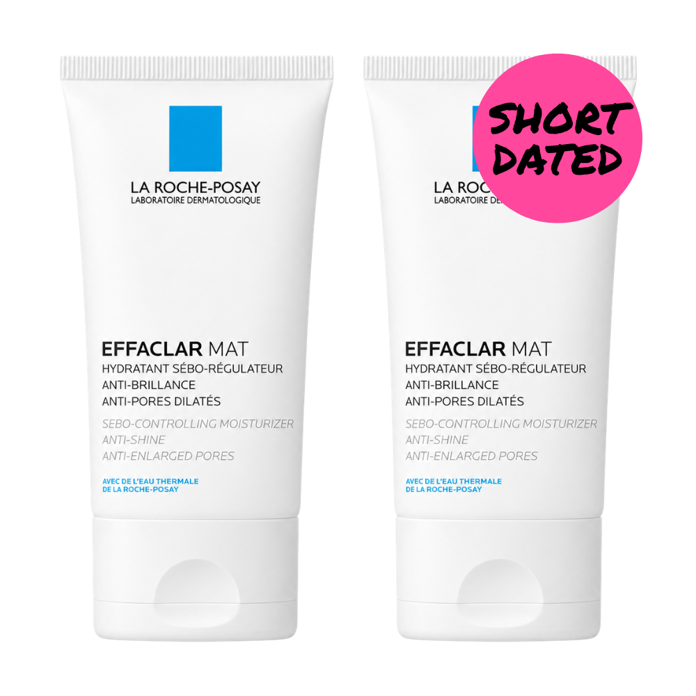 2 x La Roche Posay Effaclar Mat Daily Moisturiser for Oily Skin 40mL