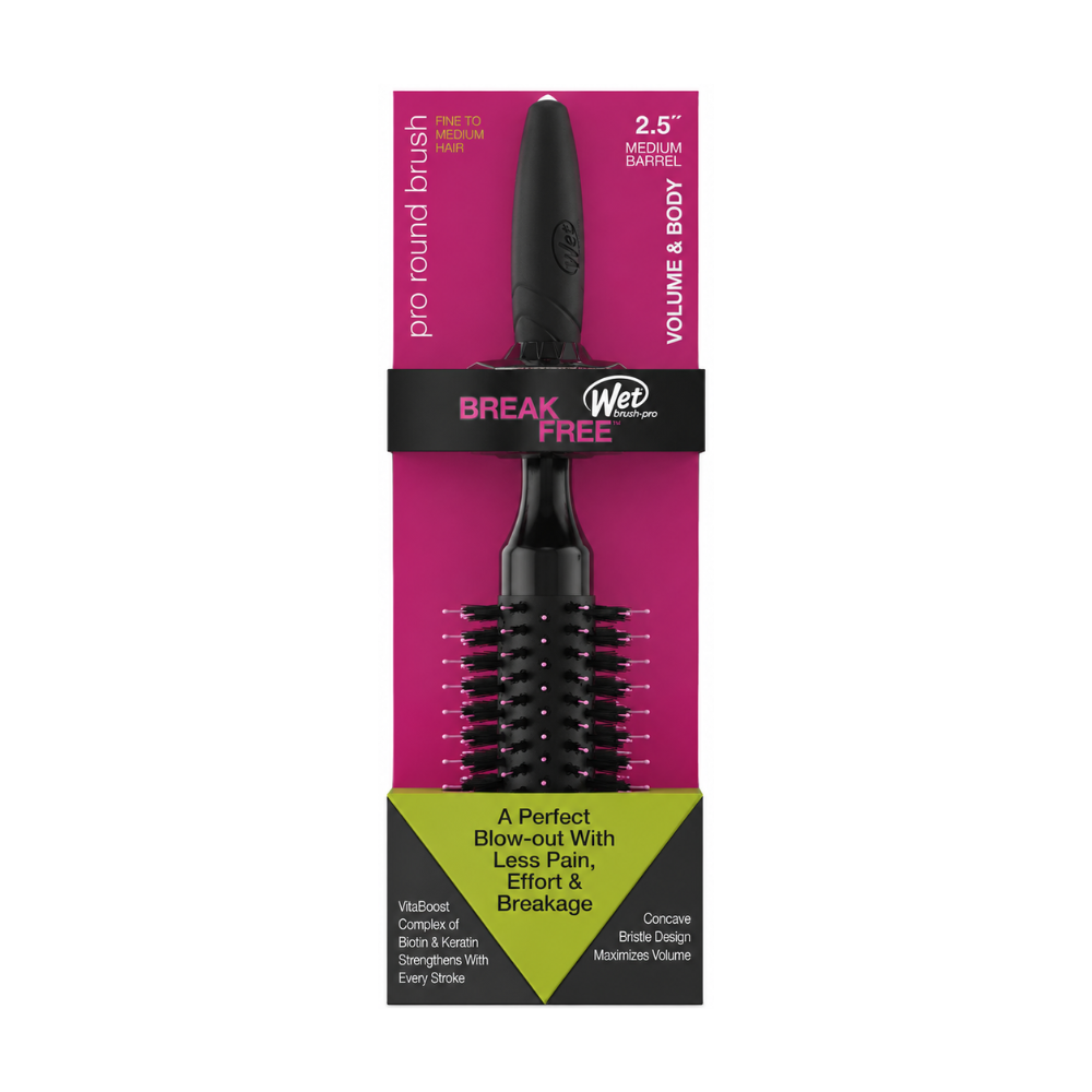Wet Brush Pro Break Free Volumizing Round Brush - Fine-Medium Hair 2.5 Inch