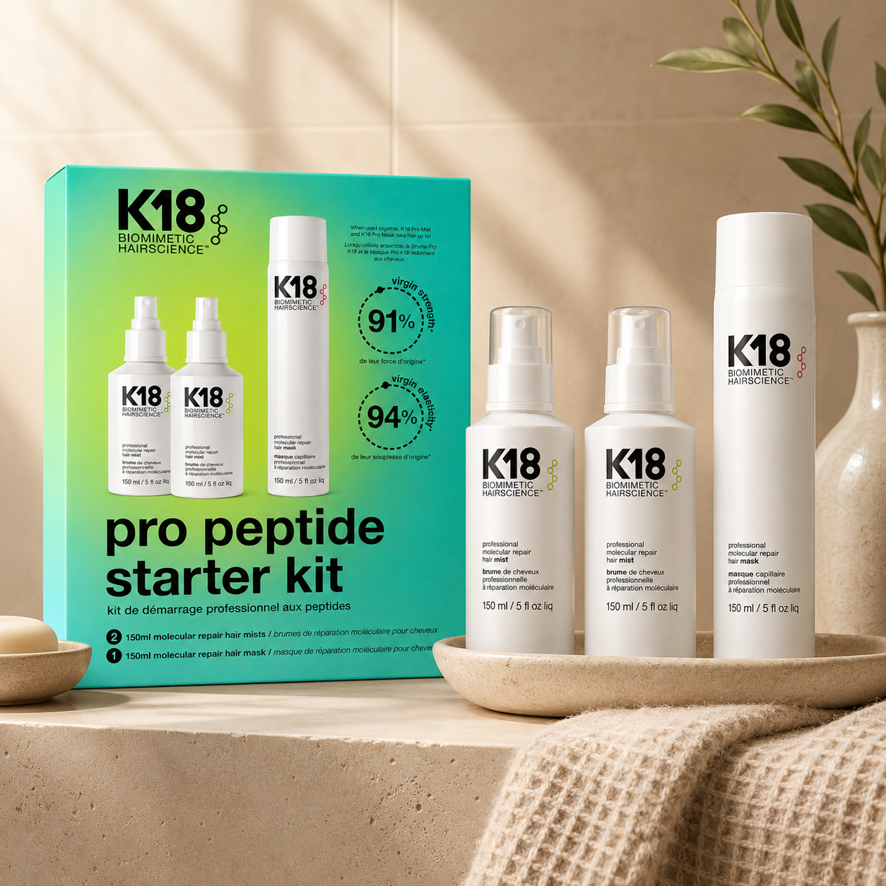 K18 Pro Peptide 3 Piece Starter Kit