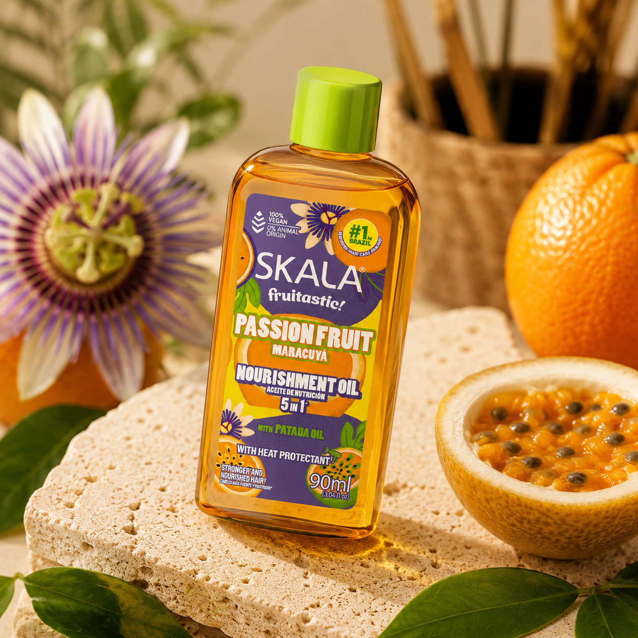 Skala Passion Fruit Nourishment 5-in-1 Hair Oil with Heat Protectant 90mL