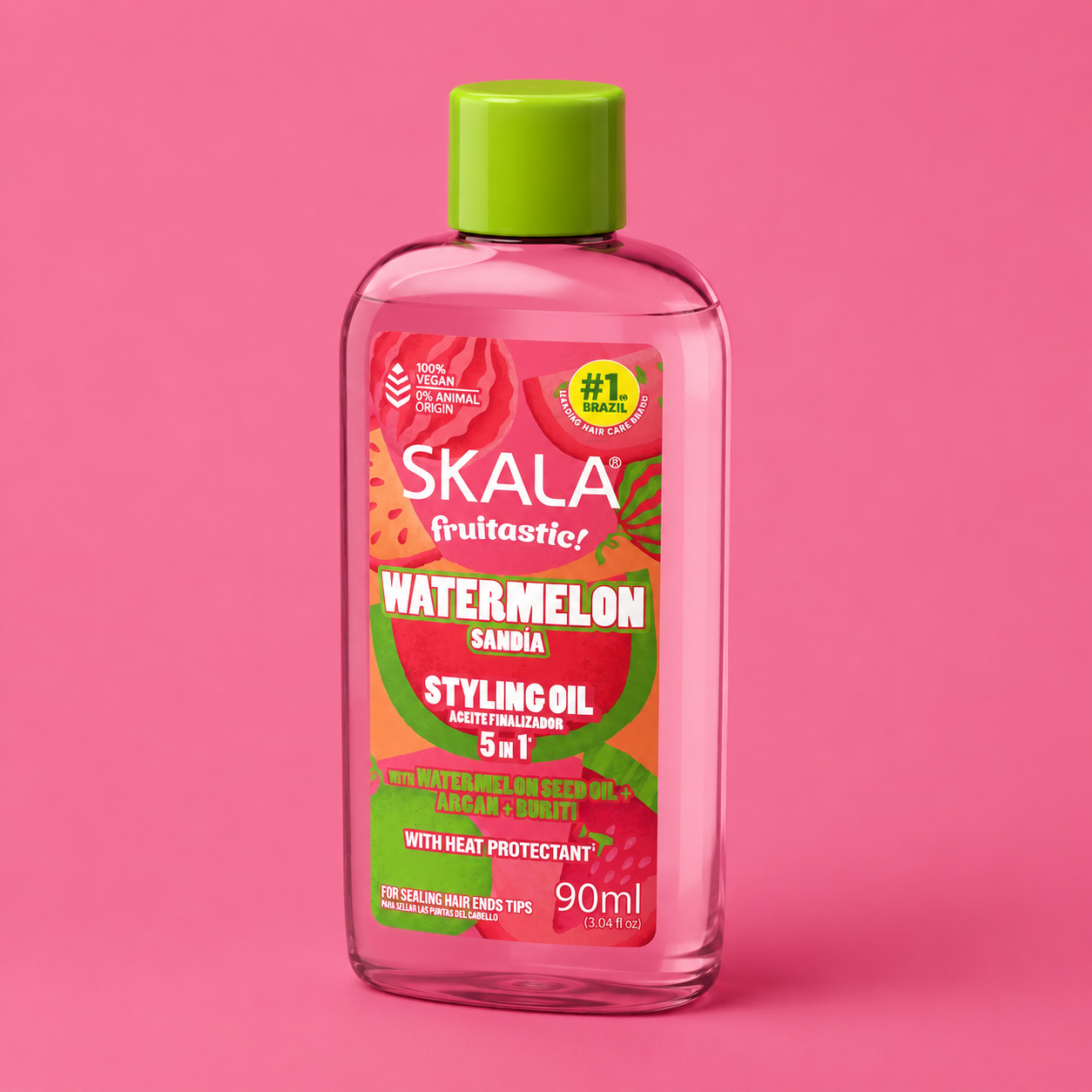 Skala Watermelon Styling 5-in-1 Hair Oil with Heat Protectant 90mL