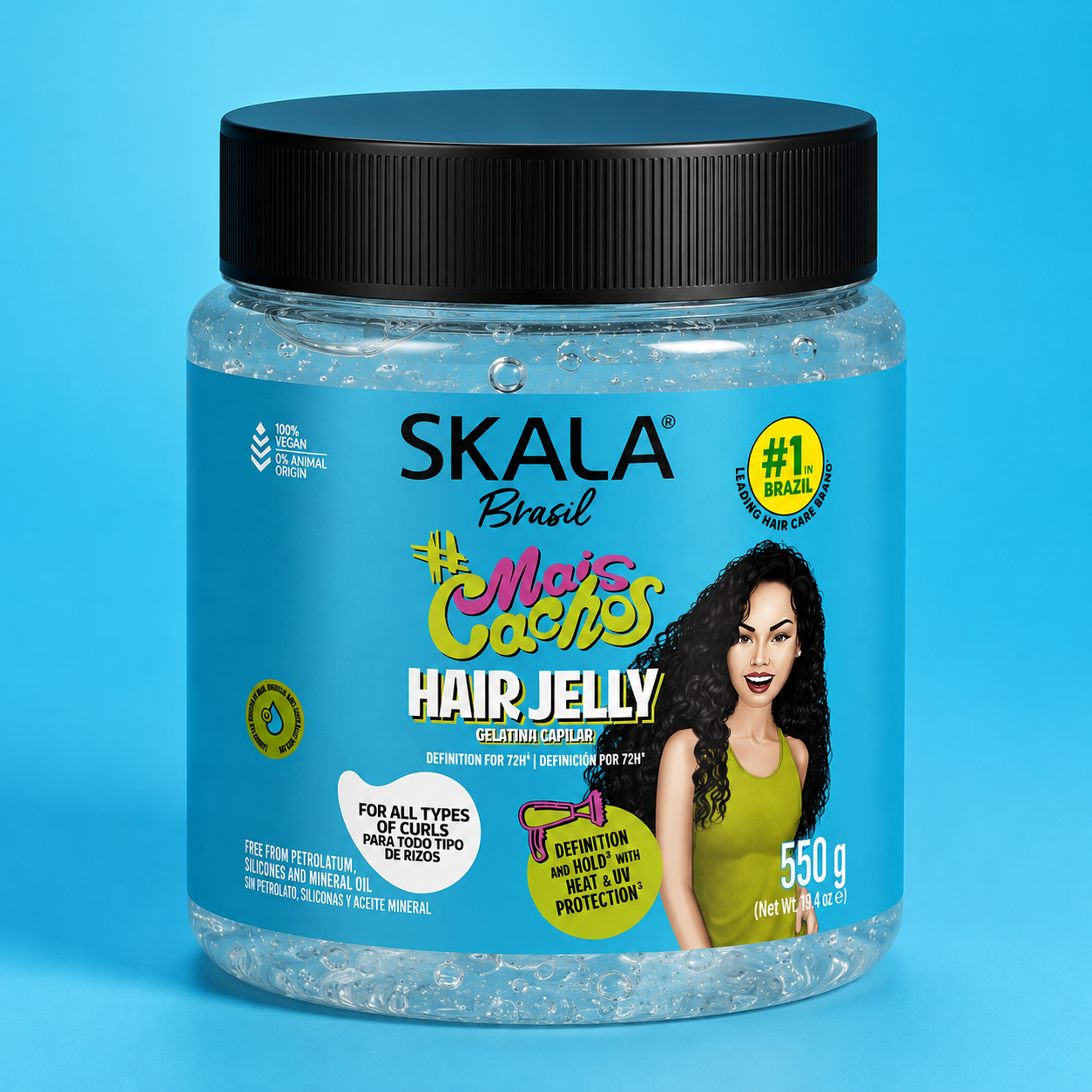 Skala Mais Cachos 72hr Curl Definition Hair Jelly 550g