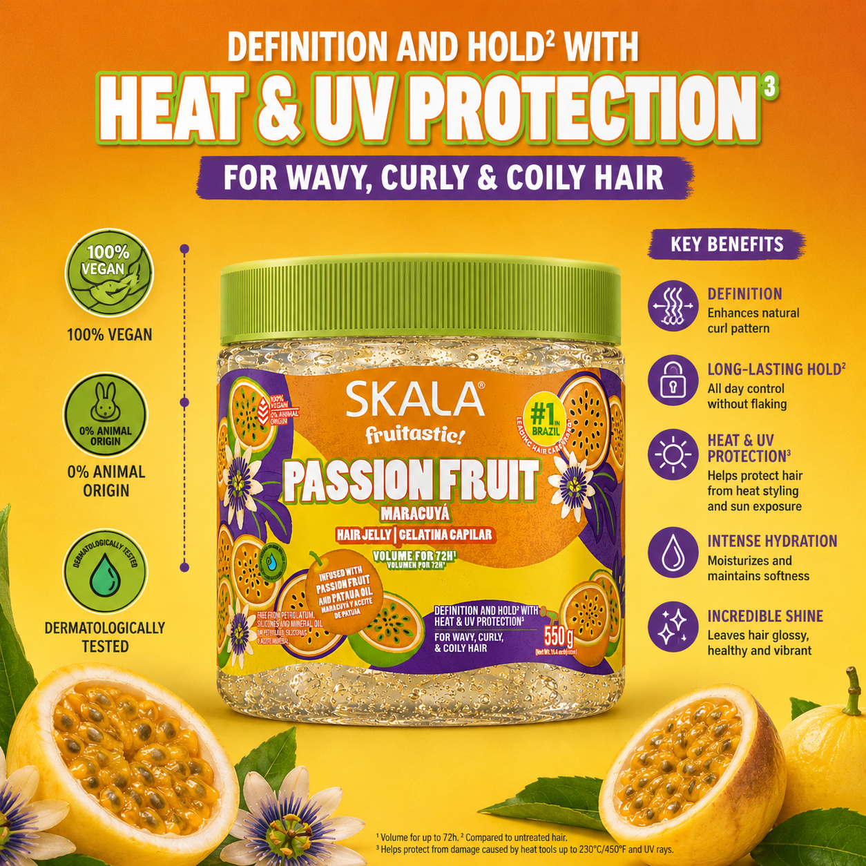 Skala Maracuja Passion Fruit 72hr Volume Hair Jelly 550g