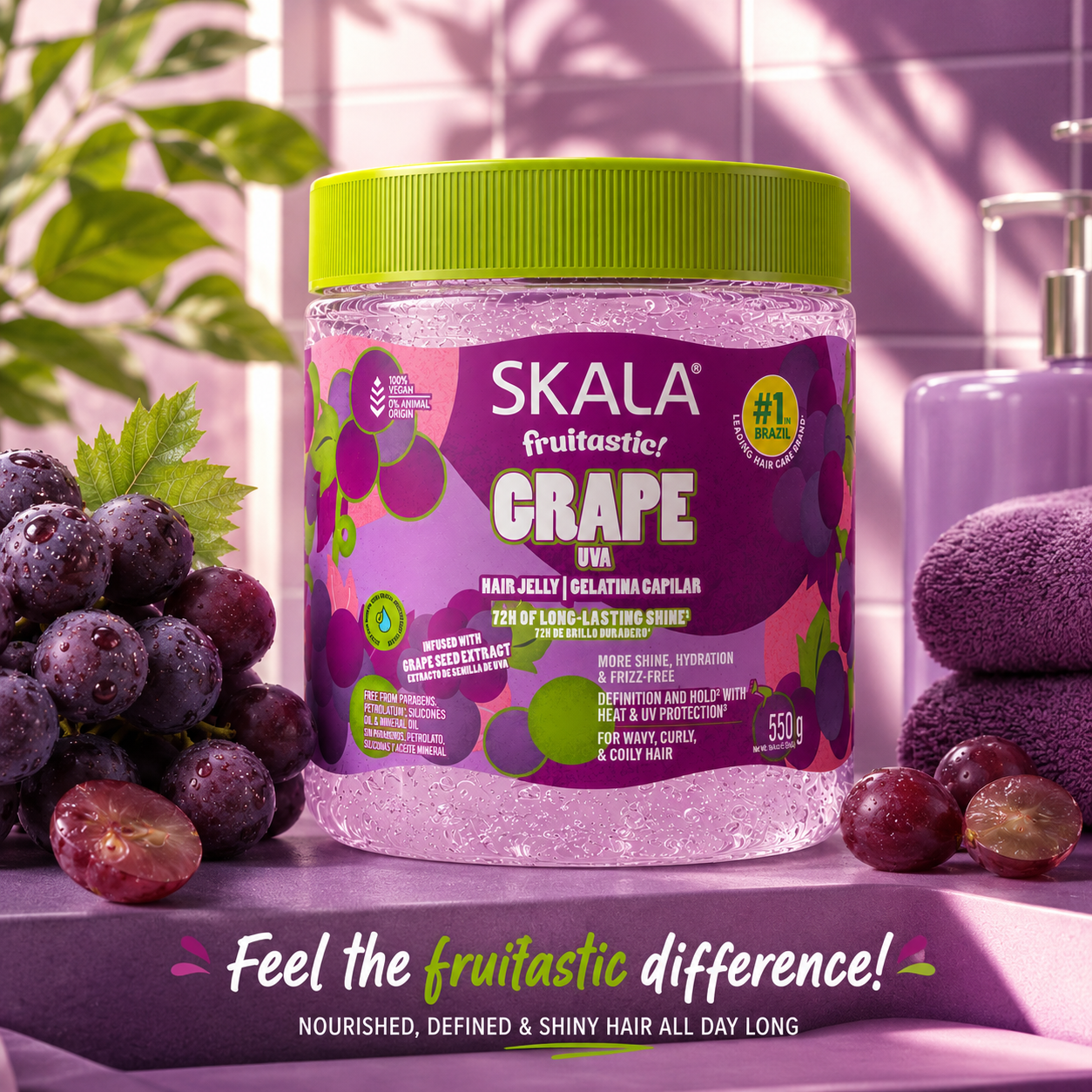Skala Grape 72hr Shine Hair Jelly 550g