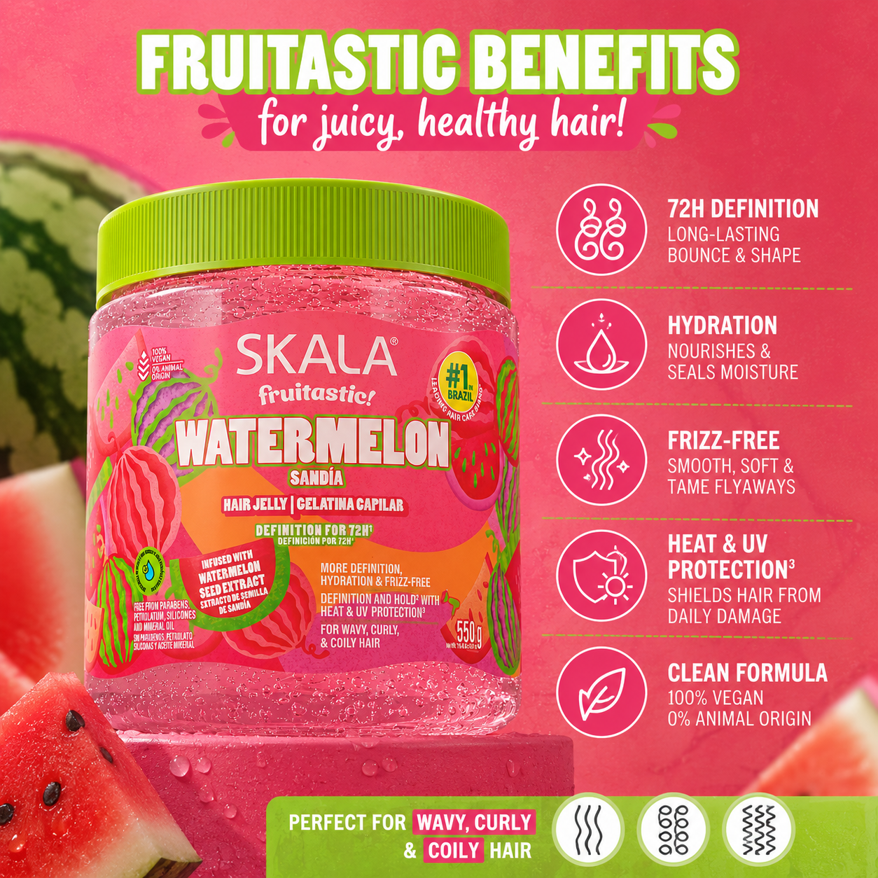 Skala Watermelon 72hr Definition Hair Jelly 550g