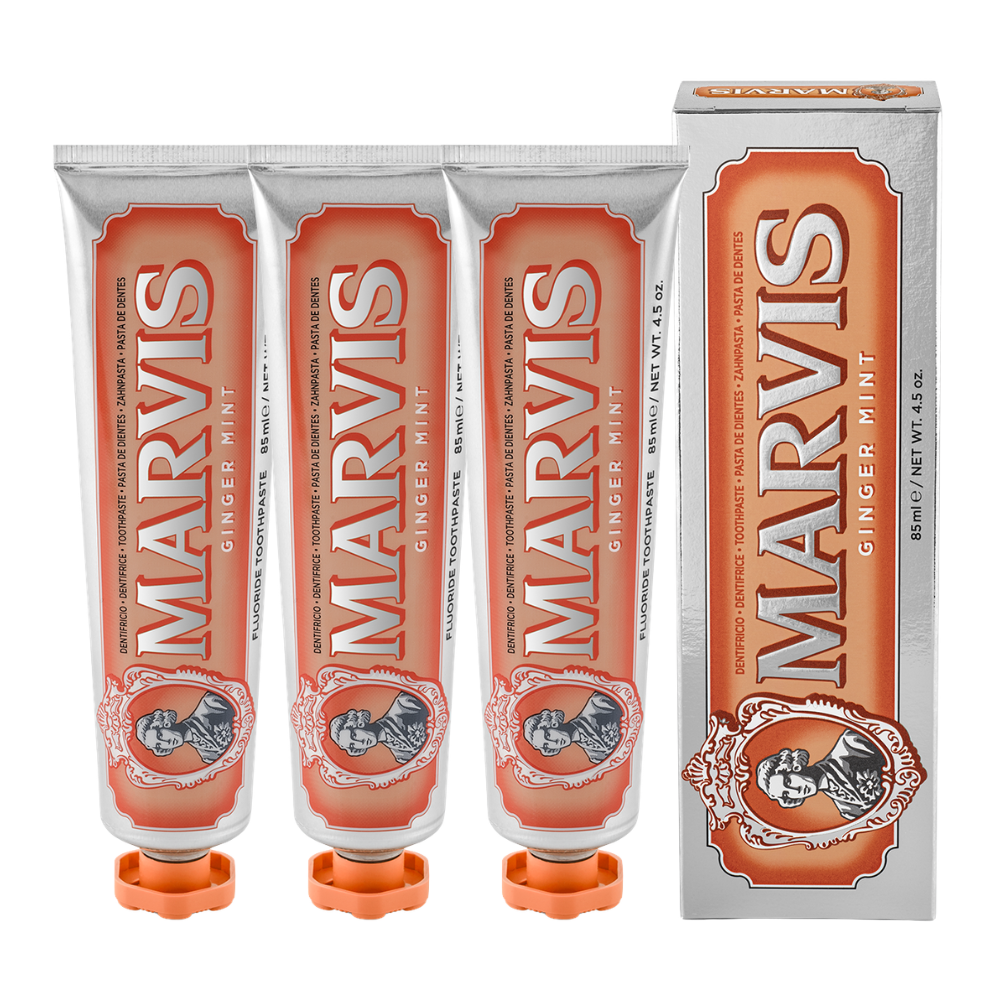 3 x Marvis Toothpaste 85mL - Ginger Mint