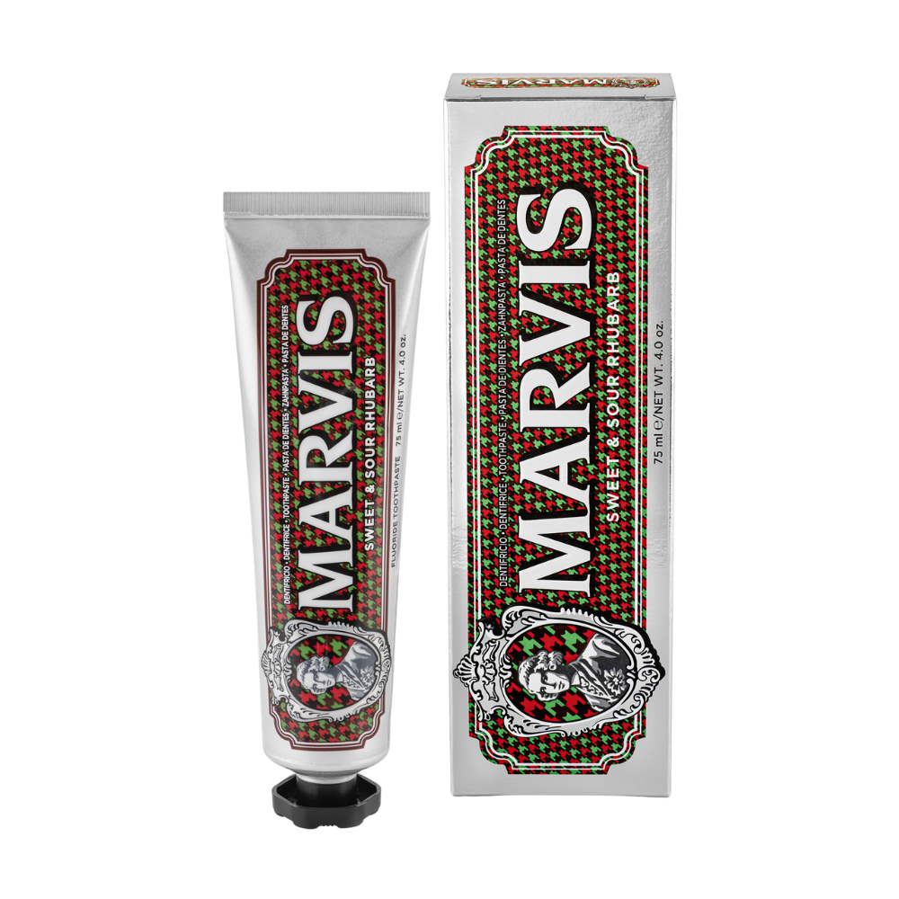 3 x Marvis Toothpaste 75mL - Sweet & Sour Rhubarb