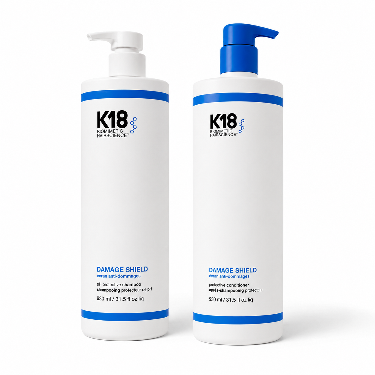 K18 Damage Shield Protective Shampoo & Conditioner 930mL Duo
