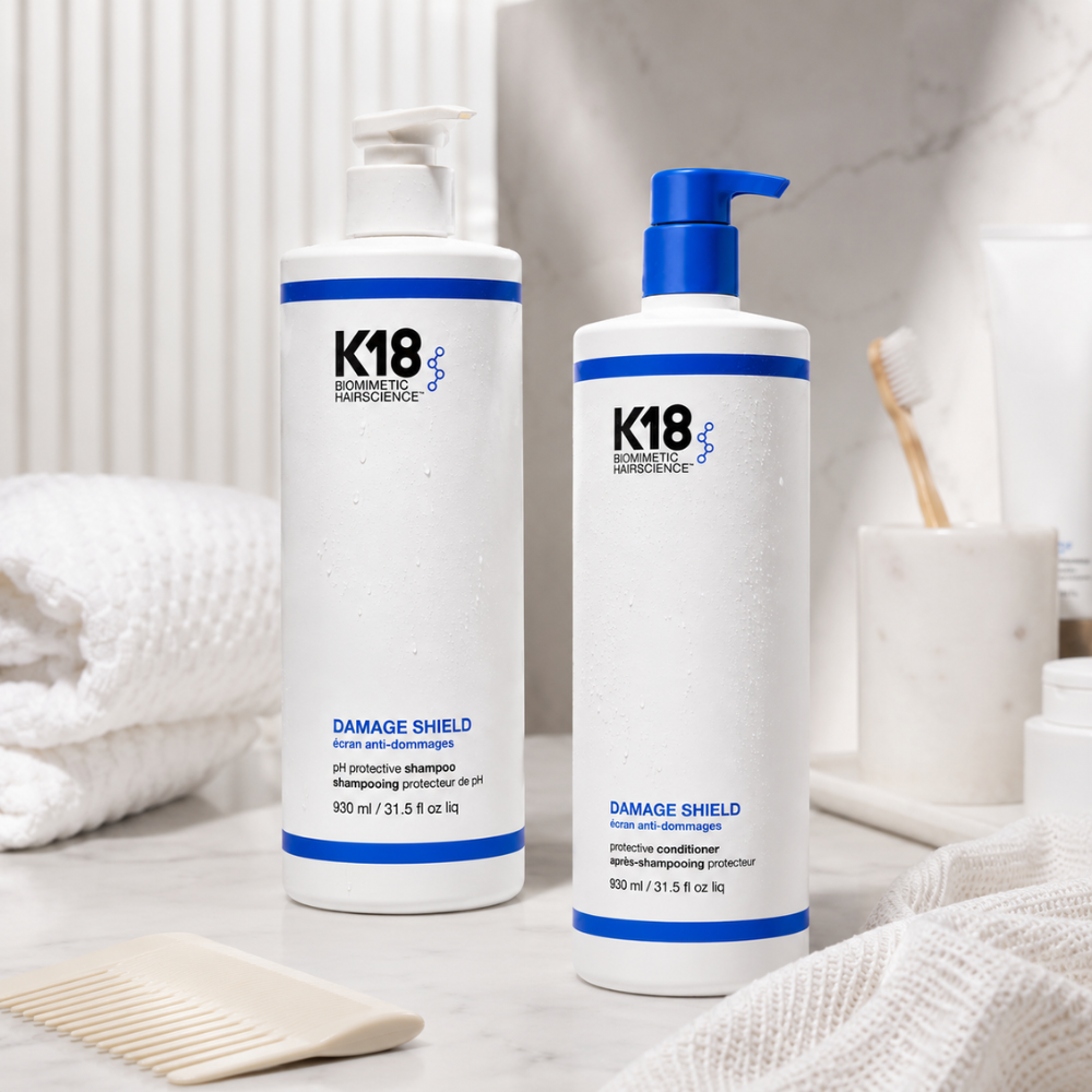 K18 Damage Shield Protective Shampoo & Conditioner 930mL Duo