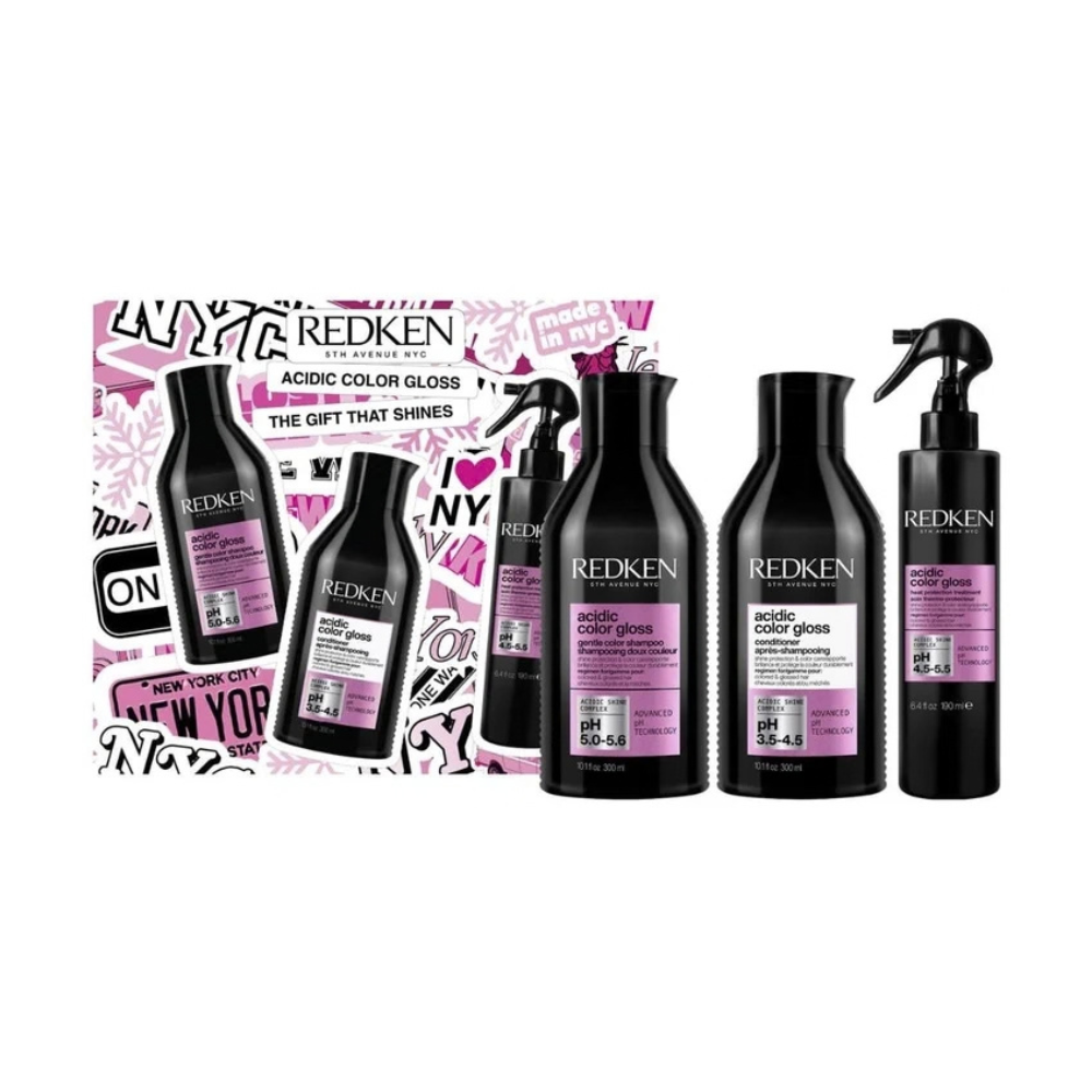 Redken Acidic Color Gloss Shine & Colour Care Trio Gift Set