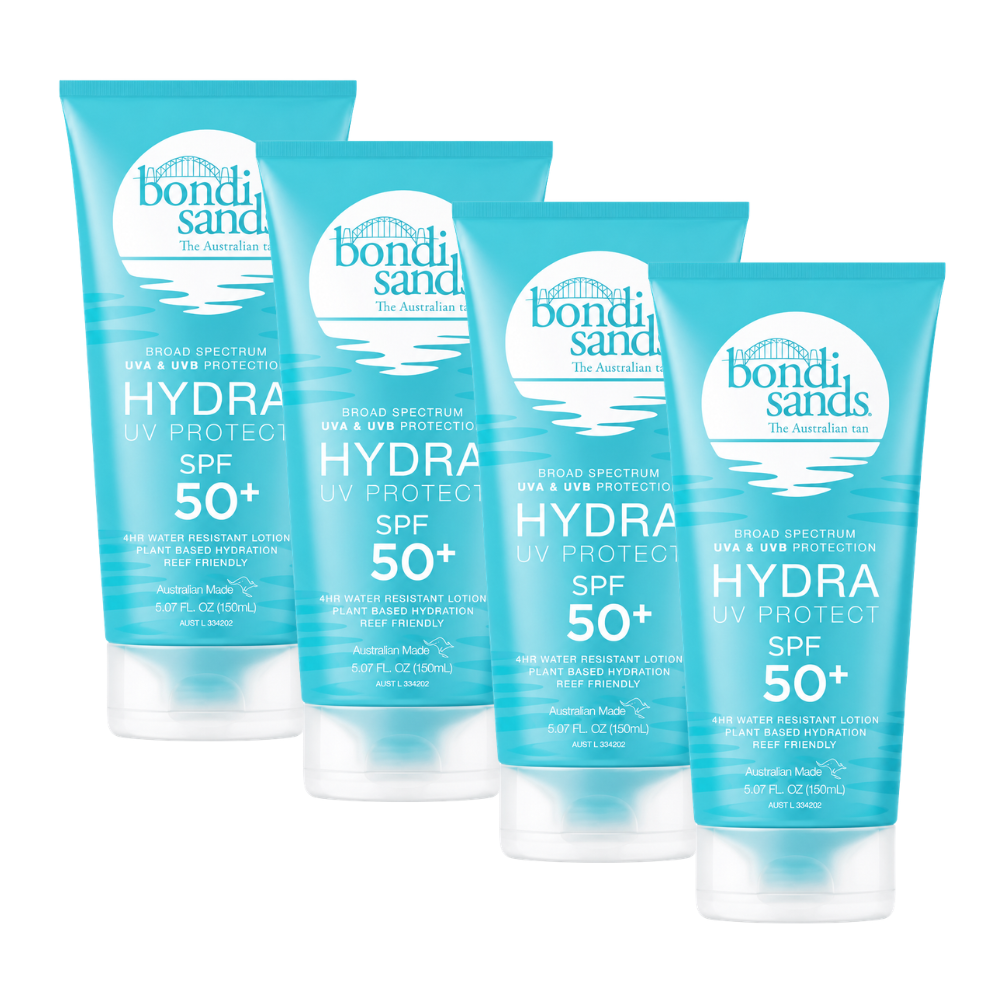 4 x Bondi Sands Hydra UV Protect SPF50+ Body Lotion 150mL
