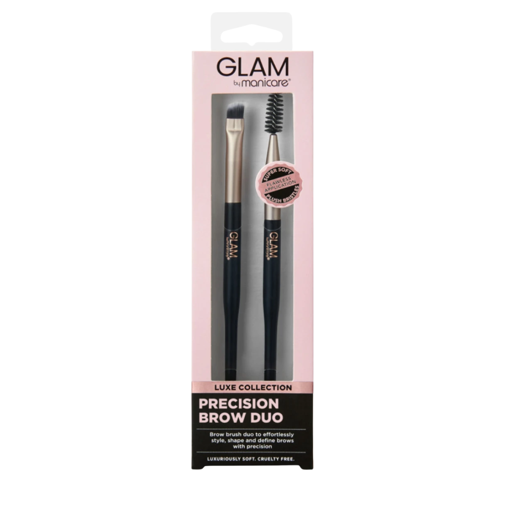 Manicare Precision Glam Lux Collection Brow Brush Duo