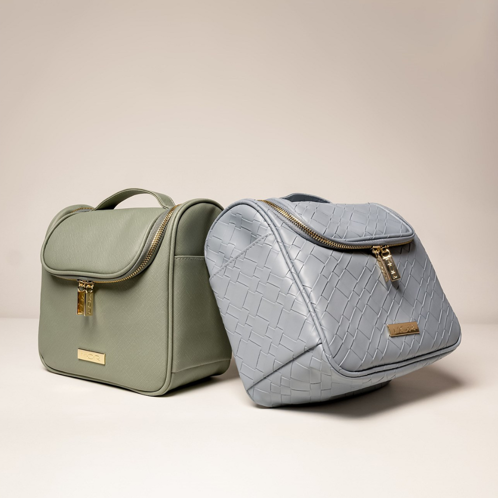MOR Boutique Sardinia Travel Case - Textured Sage