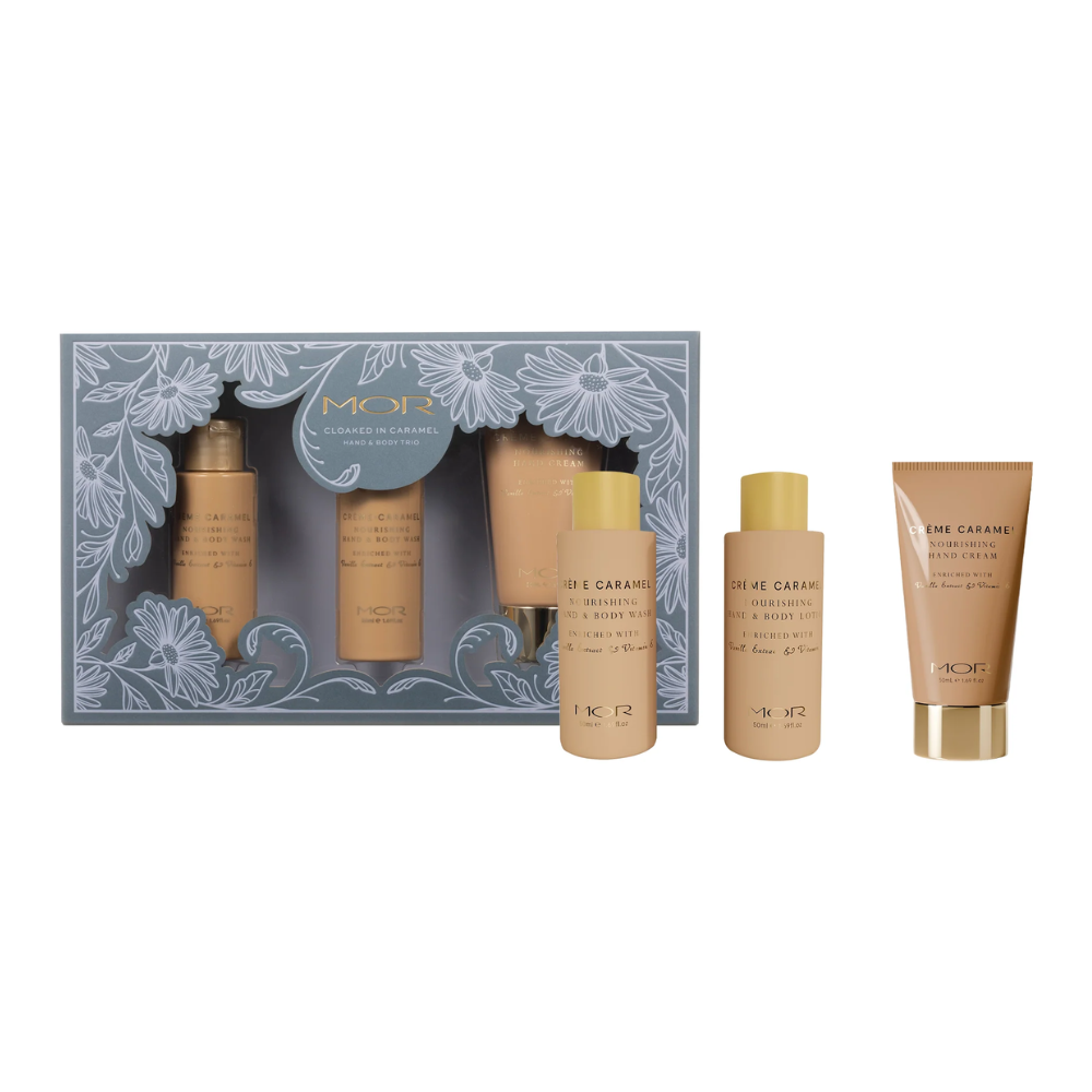 MOR Boutique Cloaked in Caramel Hand & Body Trio Gift Set