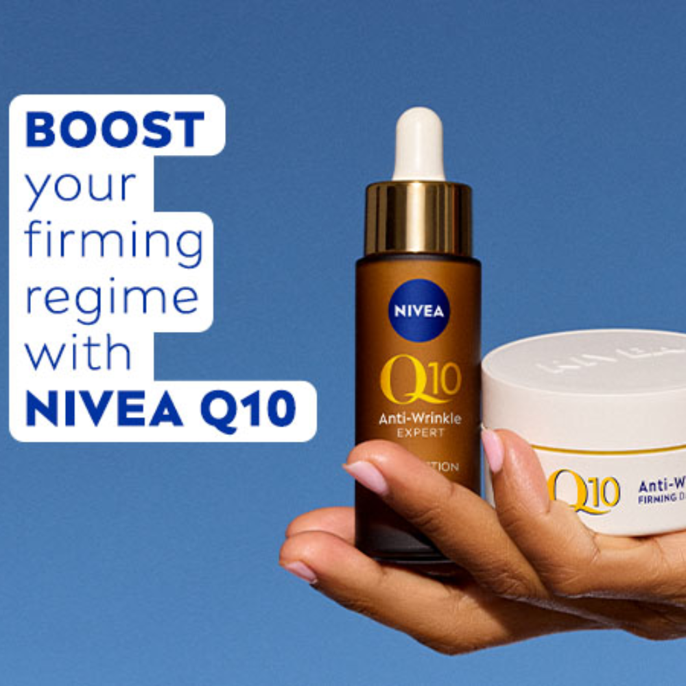 Nivea Q10 Anti-Wrinkle Power Day Cream, Night Cream & Dual Action Serum Trio