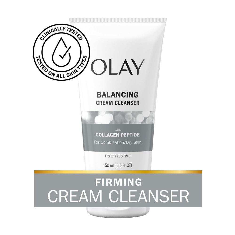 3 x Olay Balancing Cream Cleanser with Collagen Peptide for Combination/Dry Skin 150mL