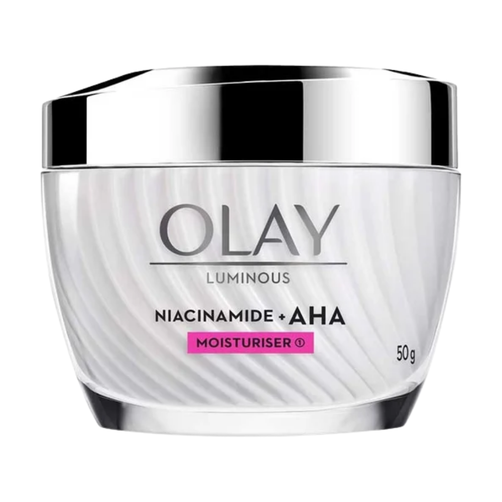 2 x Olay Luminous Niacinamide + AHA Moisturiser 50g