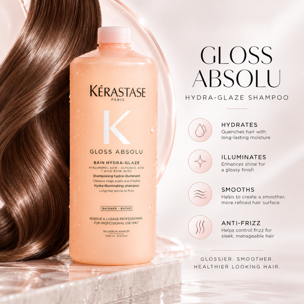 Kerastase Gloss Absolu Bain Hydra-Glaze Illuminating Shampoo 1000mL
