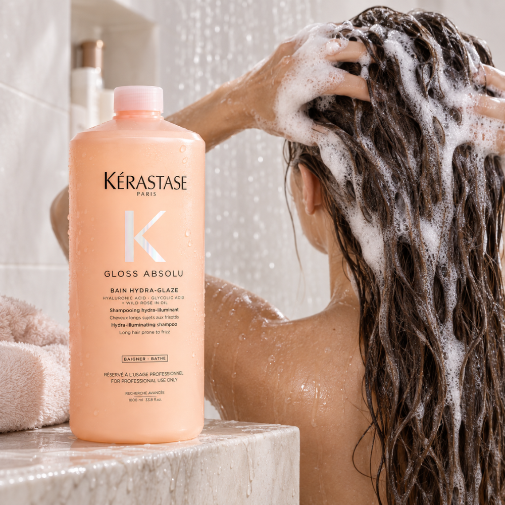Kerastase Gloss Absolu Bain Hydra-Glaze Illuminating Shampoo 1000mL