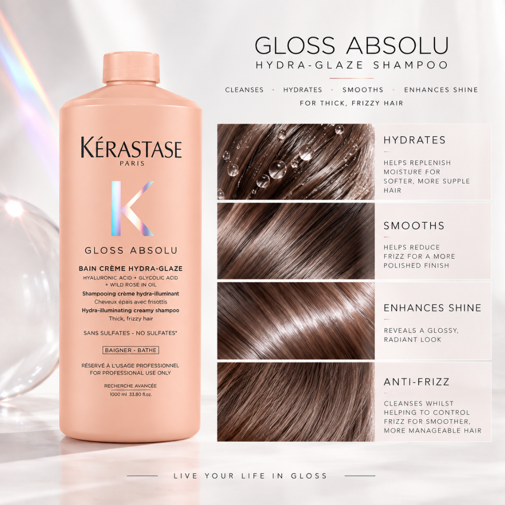 Kerastase Gloss Absolu Bain Creme Hydra-Glaze Shampoo 1000mL