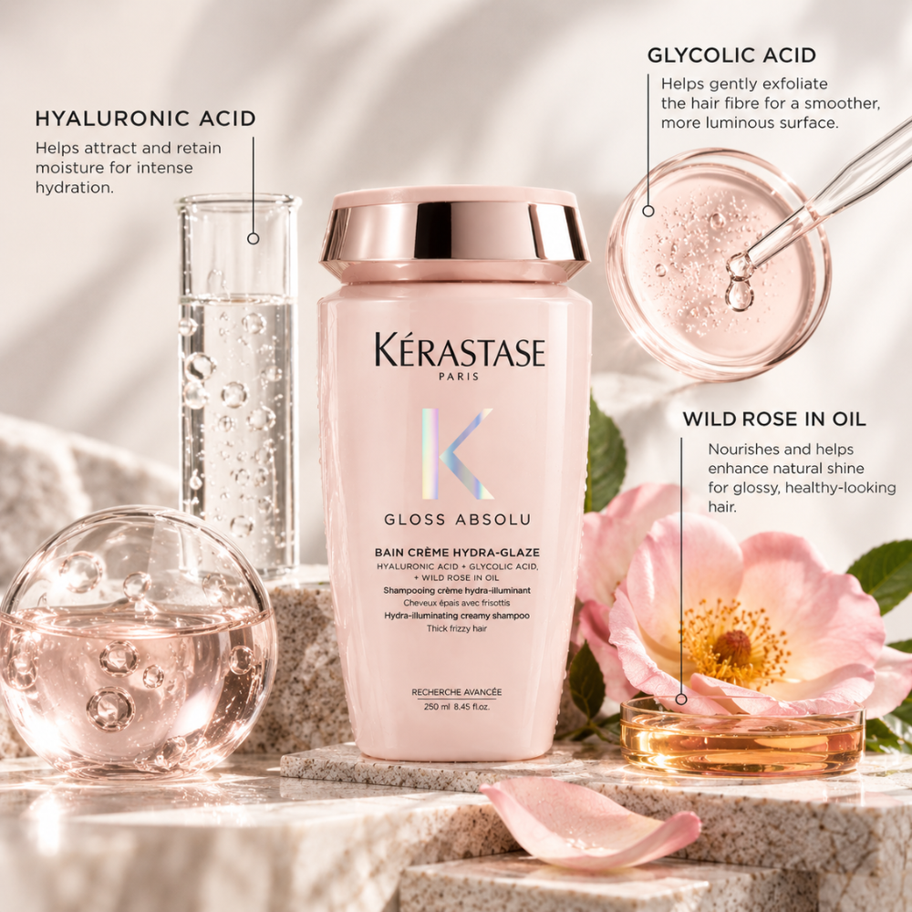 Kerastase Gloss Absolu Bain Creme Hydra-Glaze Shampoo 250mL