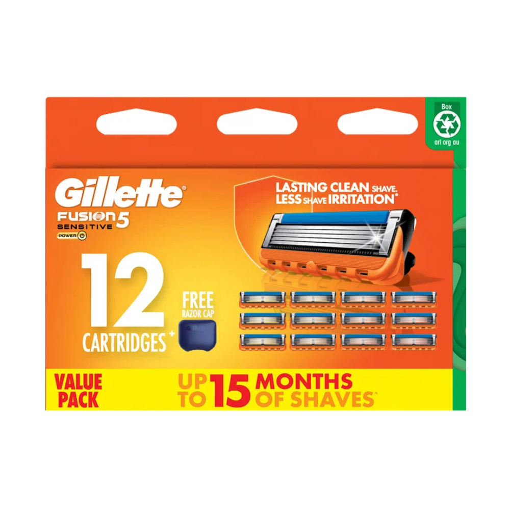 Gillette Fusion 5 Razor Handle & 14 Razor Refill Cartridges Set
