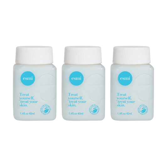 3 x Esmi Mini Travel Refillable Hyaluronic Hydrating Booster Mask 40mL