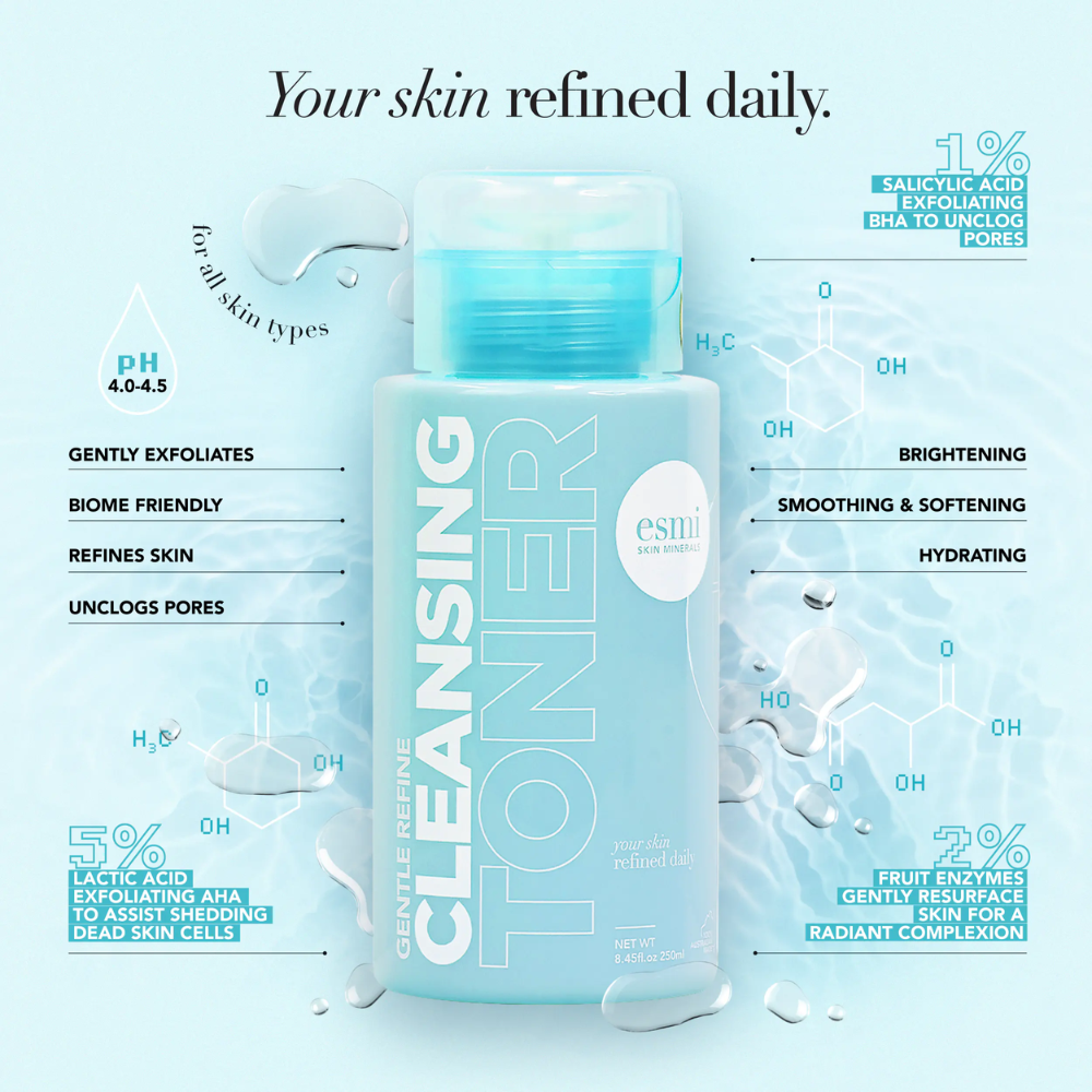 3 x Esmi Mini Gentle Refine Cleansing Toner 100mL