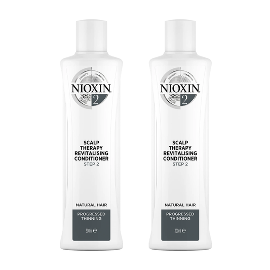 2 x Nioxin System 2 Scalp Therapy Revitalising Conditioner 300mL