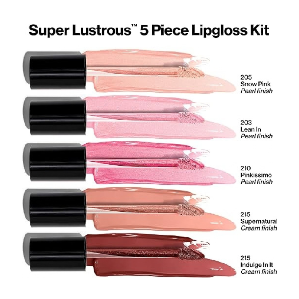 Revlon Super Lustrous The Gloss Lip Gloss 5 Piece Set 5x3.8mL
