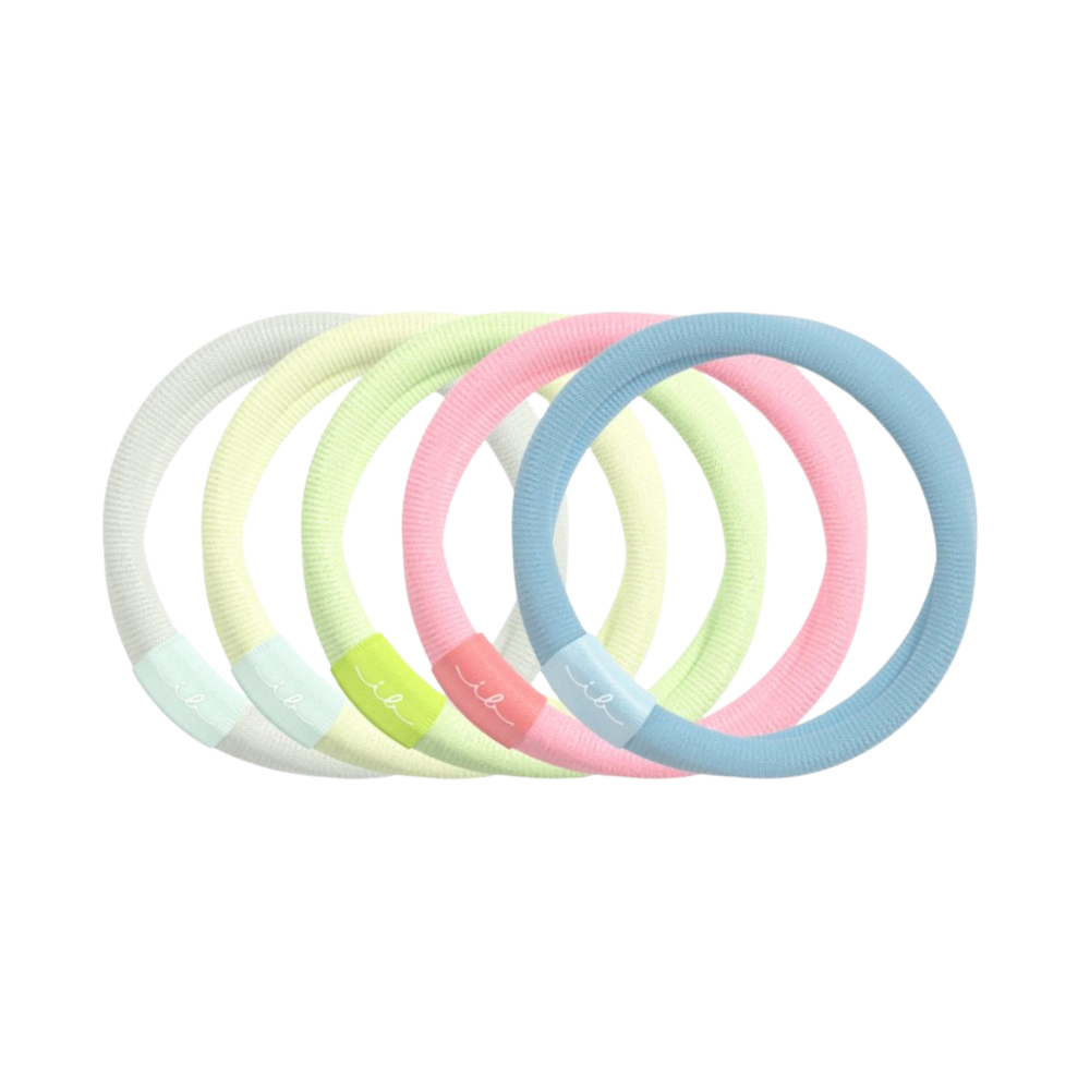 Invisibobble Hairtie Sustainable Elastic Hair Ties 5Pk - Glow in the Dark