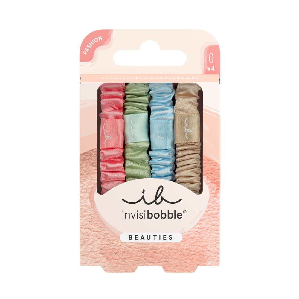 Invisibobble Beauties Satin Sorbet Hair Tie Bands 4Pk